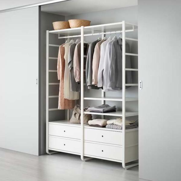 Стеллаж Ikea Elvarli Белый / МДФ photo 2 Стеллаж Ikea Elvarli Белый / МДФ photo 2