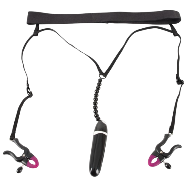 Зажим на половые губы Bad Kitty Spreader String Черный photo 1 Зажим на половые губы Bad Kitty Spreader String Черный photo 1