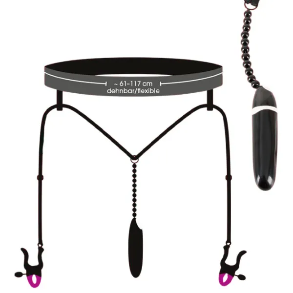 Зажим на половые губы Bad Kitty Spreader String Черный photo 3 Зажим на половые губы Bad Kitty Spreader String Черный photo 3
