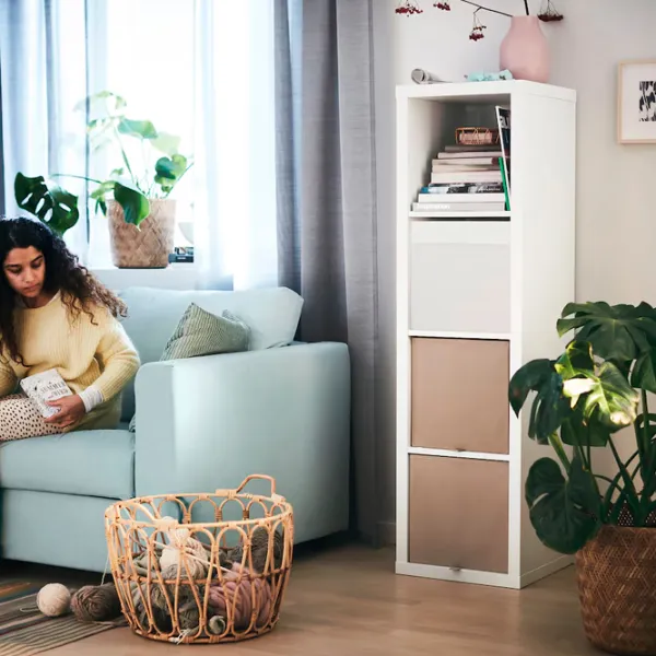 Стеллаж Ikea Kallax 147 x 42 x 39см cm / ЛДСП / White photo 3