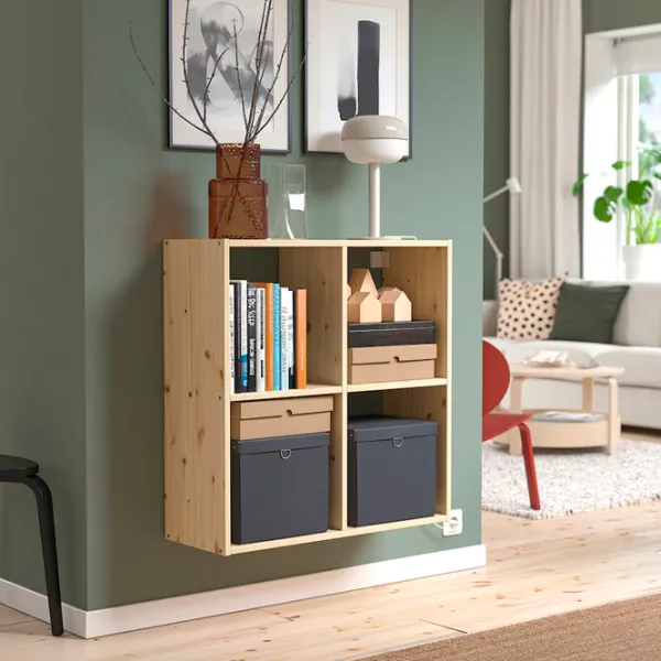 Стеллаж Ikea Ivar 83 x 80 x 30см cm / Массивная сосна / Сосна photo 3