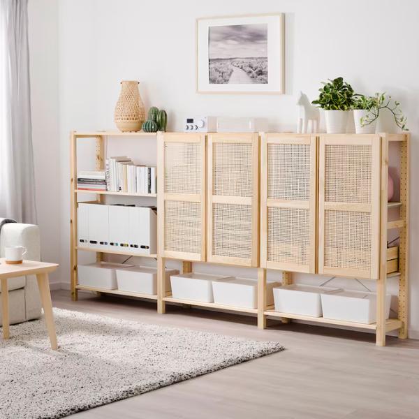 Стеллаж Ikea Ivar 124 x 259 x 30см cm / Массивная сосна / Сосна photo 2