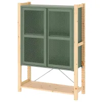 Стеллаж Ikea Ivar 124 x 89 x 30см cm / Массивная сосна / Green
