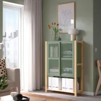 Стеллаж Ikea Ivar 124 x 89 x 30см cm / Массивная сосна / Green photo 3