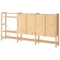 Стеллаж Ikea Ivar 124 x 259 x 30см cm / Массивная сосна / Сосна
