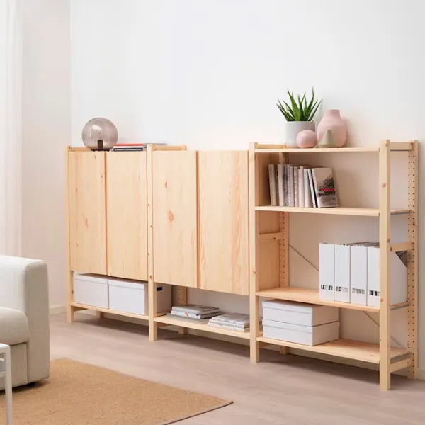 Стеллаж Ikea Ivar 124 x 259 x 30см cm / Массивная сосна / Сосна photo 2