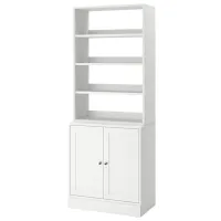Стеллаж Ikea Havsta 212 x 81 x 47см cm / Массивная сосна / White