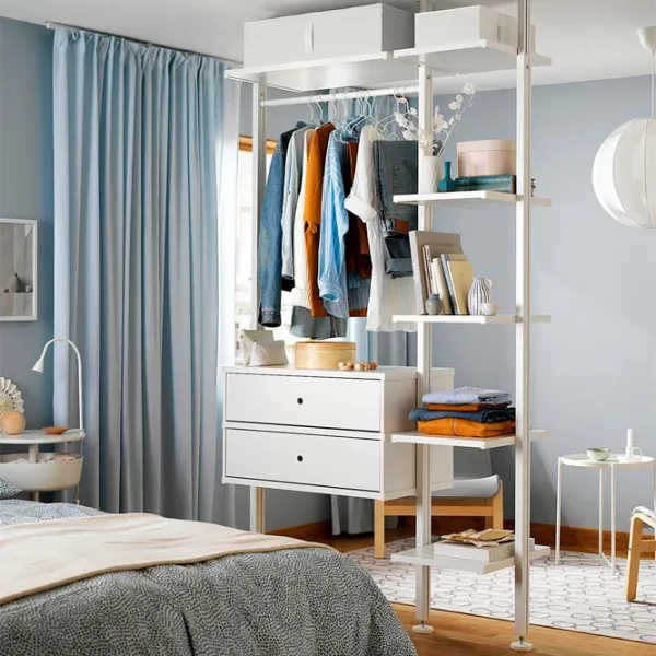 Стеллаж Ikea Elvarli Белый / МДФ photo 2