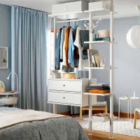 Стеллаж Ikea Elvarli Белый / МДФ photo 2