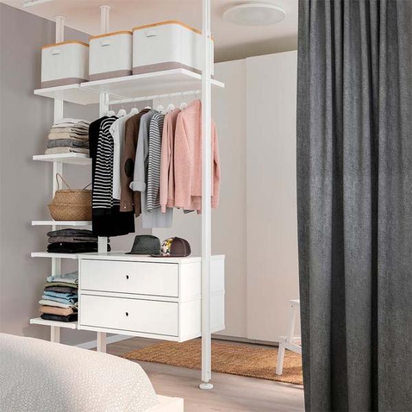 Стеллаж Ikea Elvarli Белый / МДФ photo 3