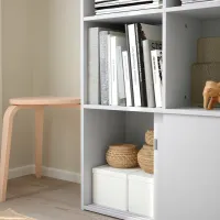 Стеллаж Ikea Spiksmed 96 x 77 x 32см cm / ЛДСП / Серый photo 2