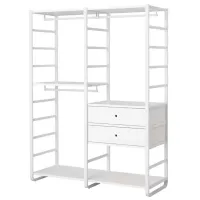 Стеллаж Ikea Elvarli Белый / МДФ