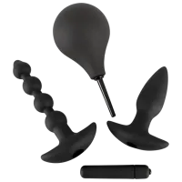 Вибратор Black Velvets Kit Anal Черный