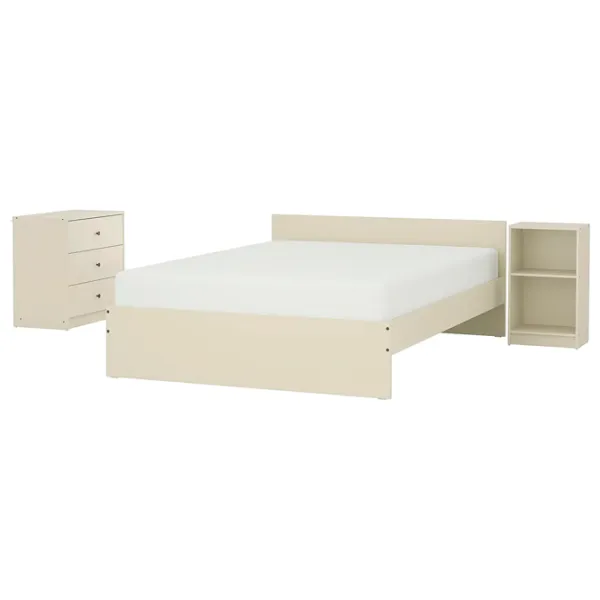 Кровать Ikea Gursken 3 140 x 200 см / ЛДСП / Бежевый photo 1 Кровать Ikea Gursken 3 140 x 200 см / ЛДСП / Бежевый photo 1