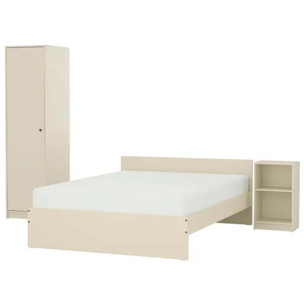 Кровать Ikea Gursken 3 140 x 200 см / ЛДСП / Бежевый photo 1 Кровать Ikea Gursken 3 140 x 200 см / ЛДСП / Бежевый photo 1