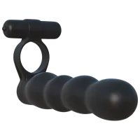 Вибратор Fantasy C-Ringz Posable Partner Double Penetrator Черный
