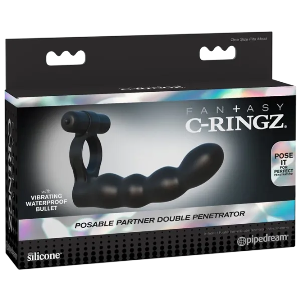 Вибратор Fantasy C-Ringz Posable Partner Double Penetrator Черный photo 6 Вибратор Fantasy C-Ringz Posable Partner Double Penetrator Черный photo 6
