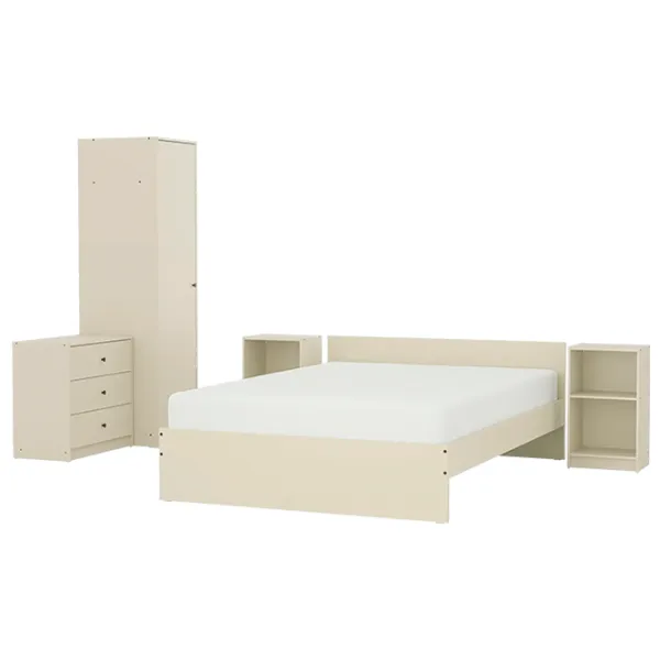 Кровать Ikea Gursken 5 140 x 200 см / ЛДСП / Бежевый photo 1 Кровать Ikea Gursken 5 140 x 200 см / ЛДСП / Бежевый photo 1