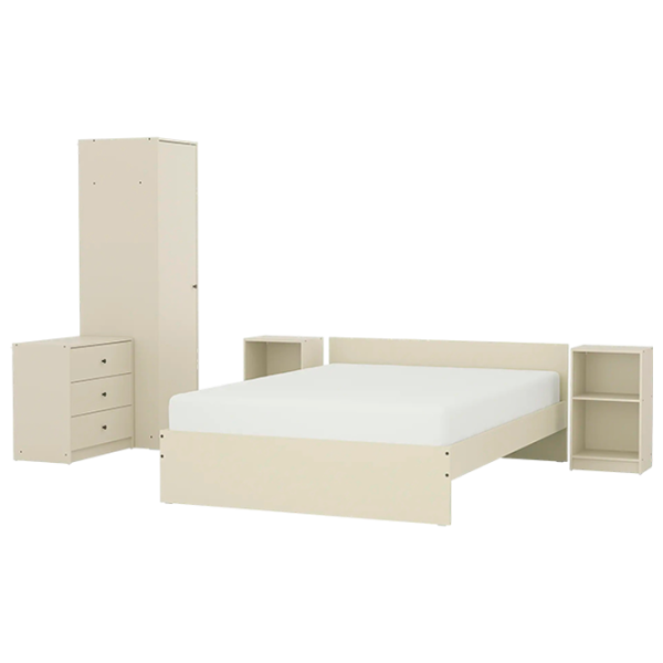 Кровать Ikea Gursken 5 140 x 200 см / ЛДСП / Бежевый photo 1 Кровать Ikea Gursken 5 140 x 200 см / ЛДСП / Бежевый photo 1