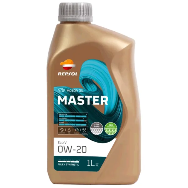 Моторное масло Repsol Master ECO V 0W-20 1л синтетическое photo 1 Моторное масло Repsol Master ECO V 0W-20 1л синтетическое photo 1