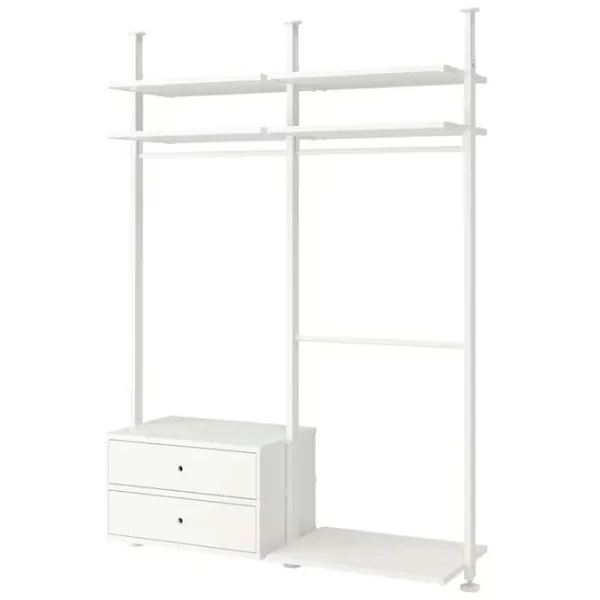Стеллаж Ikea Elvarli Белый / МДФ photo 1