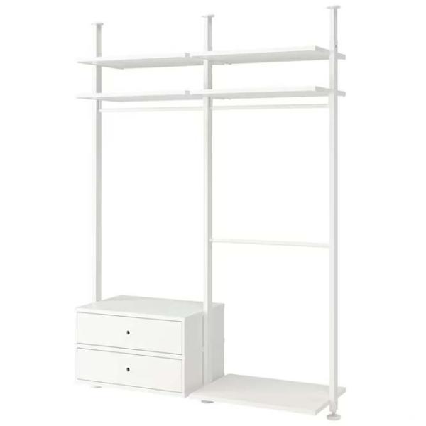 Стеллаж Ikea Elvarli Белый / МДФ photo 1