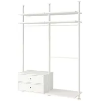 Стеллаж Ikea Elvarli Белый / МДФ