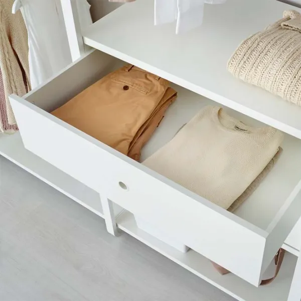 Стеллаж Ikea Elvarli Белый / МДФ photo 3