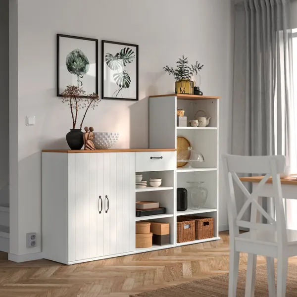 Etajeră Ikea Skruvby 140 x 180 x 37 cm / PAL / White photo 6