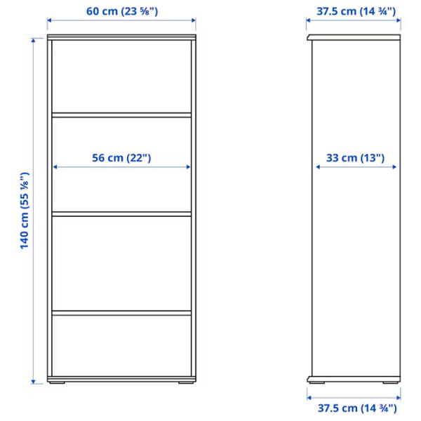 Etajeră Ikea Skruvby 140 x 180 x 37 cm / PAL / White photo 8