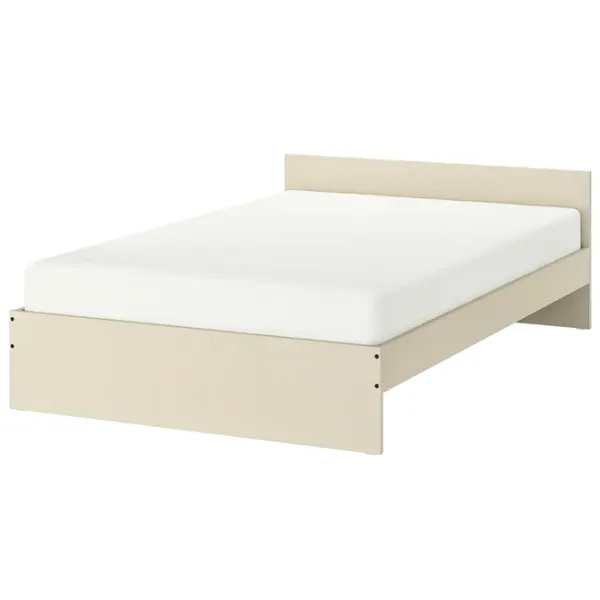 Кровать Ikea Gursken Luroy 140 x 200 см / ЛДСП / Бежевый photo 1