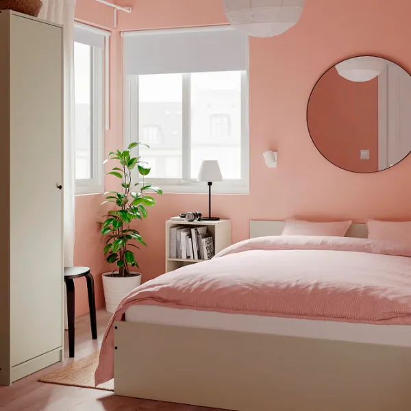 Кровать Ikea Gursken Luroy 140 x 200 см / ЛДСП / Бежевый photo 3