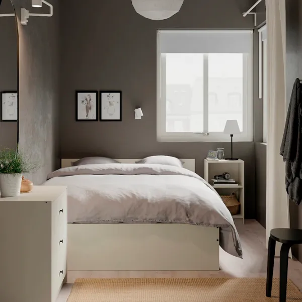Кровать Ikea Gursken Luroy 140 x 200 см / ЛДСП / Бежевый photo 4