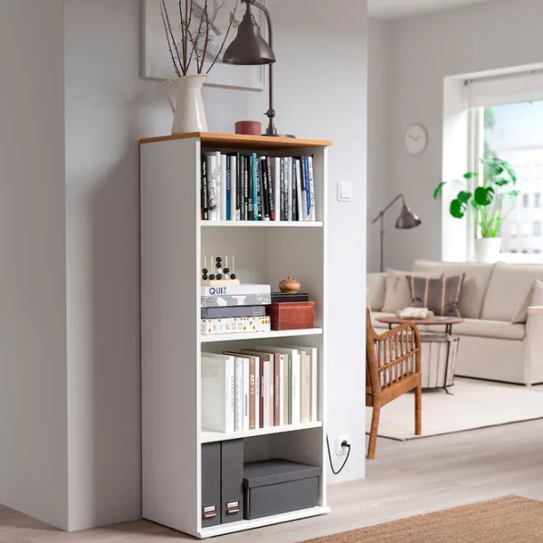 Стеллаж Ikea Skruvby 140 x 60 x 37см cm / ЛДСП / White photo 2