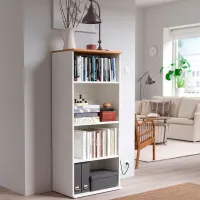 Стеллаж Ikea Skruvby 140 x 60 x 37см cm / ЛДСП / White photo 2