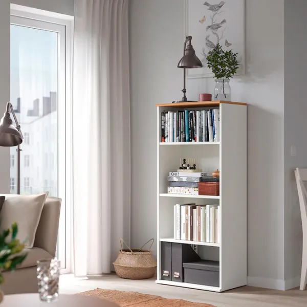 Стеллаж Ikea Skruvby 140 x 60 x 37см cm / ЛДСП / White photo 3