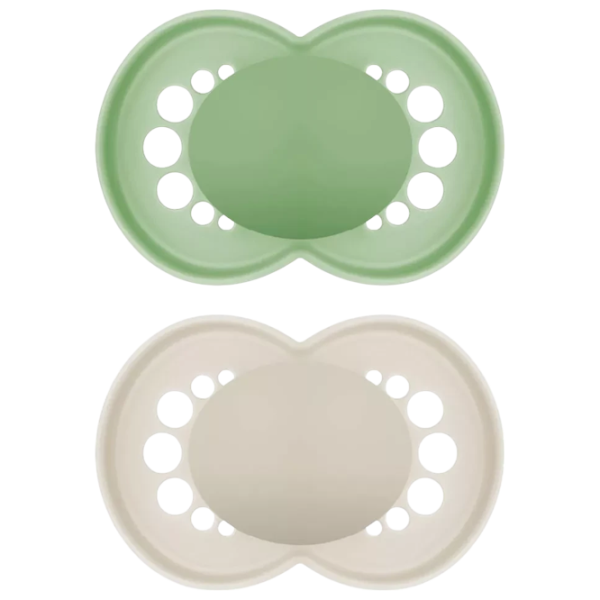 Suzetă cu tetina ortodontică MAM Mat Original Unisex / 16 luni - 36 luni / Silicon / Green photo 1 Suzetă cu tetina ortodontică MAM Mat Original Unisex / 16 luni - 36 luni / Silicon / Green photo 1