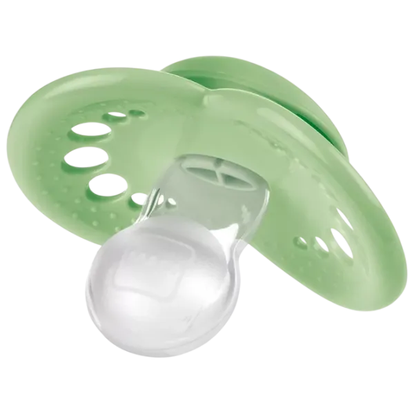 Suzetă cu tetina ortodontică MAM Mat Original Unisex / 16 luni - 36 luni / Silicon / Green photo 2 Suzetă cu tetina ortodontică MAM Mat Original Unisex / 16 luni - 36 luni / Silicon / Green photo 2