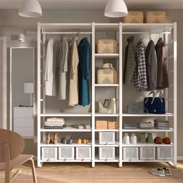 Стеллаж Ikea Elvarli Белый / МДФ photo 2