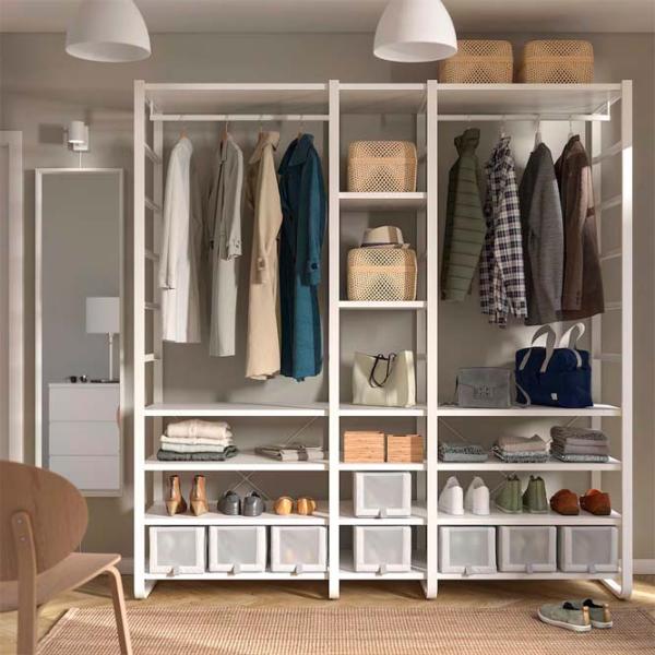 Стеллаж Ikea Elvarli Белый / МДФ photo 2