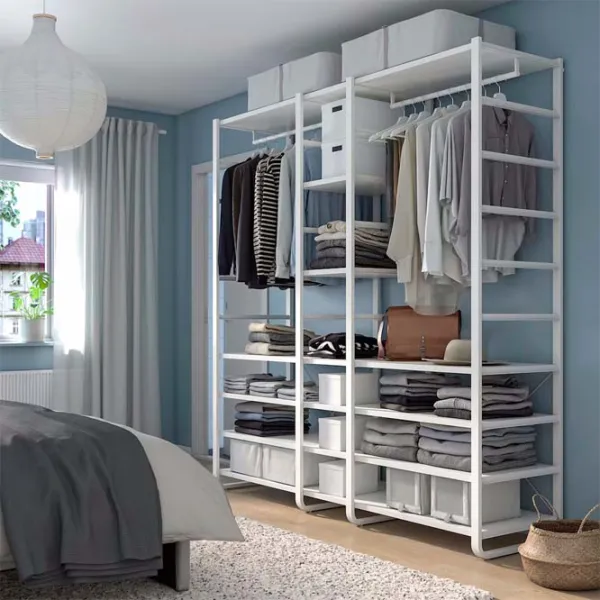 Стеллаж Ikea Elvarli Белый / МДФ photo 3