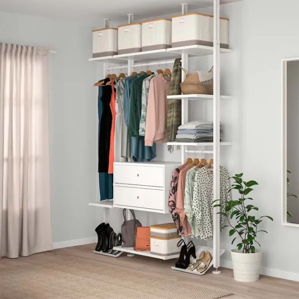 Etajeră Ikea Elvarli White / MDF photo 2