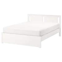 Кровать Ikea Songesand 4 160 x 200 см / Шпон / Белый photo 2