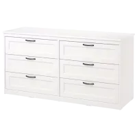 Кровать Ikea Songesand 4 160 x 200 см / Шпон / Белый photo 4