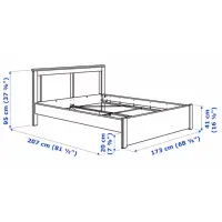 Кровать Ikea Songesand 160 x 200 см / Шпон / Белый photo 2