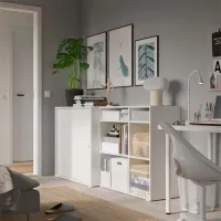 Etajeră Ikea Vihals White / MDF photo 2