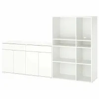 Стеллаж Ikea Vihals Белый / МДФ