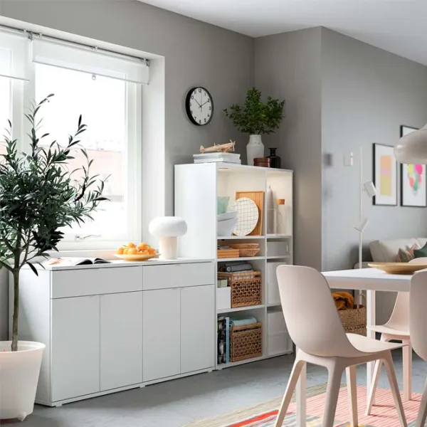 Etajeră Ikea Vihals White / MDF photo 3