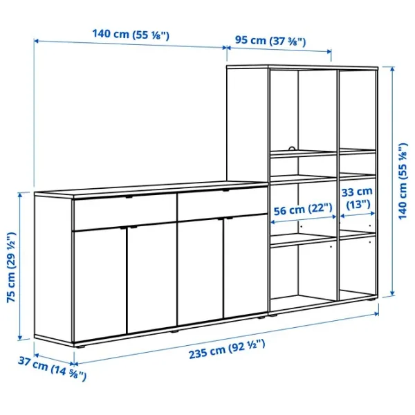 Etajeră Ikea Vihals White / MDF photo 4