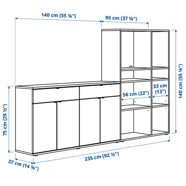 Etajeră Ikea Vihals White / MDF photo 4